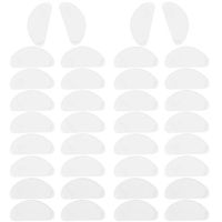 18 Pairs 1mm Eyeglasses Nose Pads, Transparent Non-Slip Silicone Stick on Nose Pads (Clear)