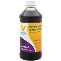The Vitamin Shoppe Pomegranate Concentrate, 100 Juice Concentrate, Superfood, Antioxidant That Supports Cellular Health, Ideal Mixer for Tropical Smoothies, Unsweetened (16 Fluid Ounces Oil)