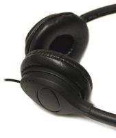 Pack of 50 Quantity - goBulk Stereo Headphone (H2, Wipe-Cleanable, Leatherette Earpads)