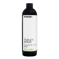 Mask Toilet Spray, Coconut & Lime, 16 Ounce Refill, Deodorizer Bathroom Spray