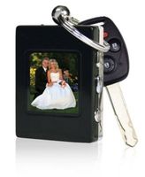 The Sharper Image Digital Photo Keychain, Black