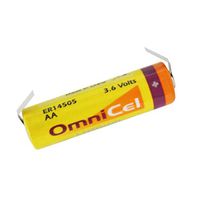 OmniCel ER14505 3.6V 2.4Ah Size AA Lithium Battery with Tabs Replaces Xeno XL-060F, Tadiran TL-2100 TL-4903 TL-5104 TL-5903, Tekcell SB-AA11, Maxell ER6, Eagle Pitcher PT-2100