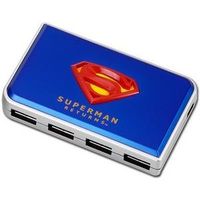 4PORT USB 2.0 Irocks Superman Hub Blue