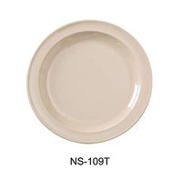 Yanco NS-109T Nessico Round Dinner Plate, 9" Diameter, Melamine, Tan Color, Pack of 24