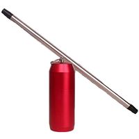 Update Portable Travel Stainless Collapsible Reusable Drinking Straw (Red)