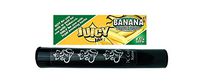 Herb Airtight Tube Pocket Protector with Juicy Jay's Banana 1.25 Flavored Hemp Rolling Papers 1 Count DC Crafts Nation- Ganesha