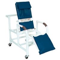 Sammons Preston Wheeled Reclining Shower/Commode Chair with Legrest (Without Pail )