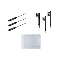 XIYU 3 pcs Vent Cleaning Tool Kit & 3 pcs Multi-Function Hearing Aid Cleaning Brush with Wax Loop Kit (Set of 6pcs with Box)