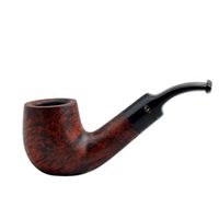 Gasparini Mignon Petite Briar Pocket Size Bent Billiard Dark Brown Tobacco Smoking Pipe