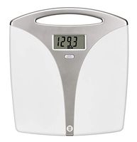 Ww Scales by Conair Portable Precision Plastic Electronic 5 Weight Tracker Bathroom Scale with Carry Handle; Measures Weight to 400 Lb; Silver & White Bath Scale – Weight Watchers Reimagined