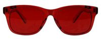 Colored Lens Color Therapy Glasses - Classic Style (Red)