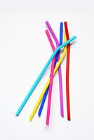 FreshProductz 6 + 1 Pack Silicone Skinny Straws & Cleaning Brush - Reusable, Extra Long & Skinny, Bright & Colourful Silicone Straws for 30 20 Oz Tumbler - Length 10.5", Diameter 0.2" - 6 Colours
