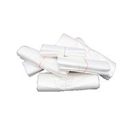 Disposable Food Bag, Takeaway Packed Handy Bag, Thick Transparent Vest Bag, White (White, Large)