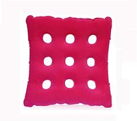 YXMxxm Air Inflatable Seat Cushion for Wheel Chair, Office Chair, and Car - Back Support,Tailbone Pain Relief Cushion - 47 x 47CM,Red