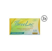 ThreeLac Probiotic Dietary Supplement 120 Capsules (3 Pack) Supports Intestinal and Digestive Health