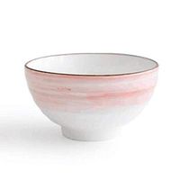 Bowl Household Eating Bowl Simple Pink Erotic Bowl Creative Tableware Hand-Painted Bowl Household tableware, retro bowl