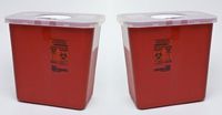 Kendall Sharps Container with Rotor Lid - 2 Gallon by KENDALL HEALTHCARE (2)
