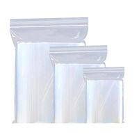 KOqwez33 100Pcs Resealable Clear Cello/Cellophane Bags, Clear Household Sundries Food Storage Zipper Plastic Bags for Treat Cookie Bakery Candle Soap Popcorn Transparent 5cm x 7cm