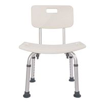 Wrea 2019 New Heavy Duty 300 lbs Shower Bath Chair Seat Aluminum Alloy Bathtub Spa Bath Seat Stool Benches Backrest Bath Shower Aids Anti-Skid for Elderly No-Slip Suction Cup 6 Adjustable Height (2)
