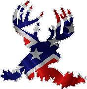 Buck Red White and Blue sticker decal