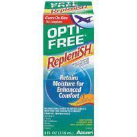 Opti-Free replenish solution for contact lenses 4 oz by Opti free