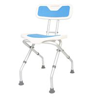 Aluminium Alloy Elderly Bath Chair Portable Backrest Pregnant Women Bathroom Seat Safety Anti-Slip Disabled Handicap Bath Chair