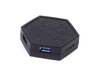 Silverstone Tek 4 Port SuperSpeed USB 3.0 HUB with Battery Charge 1.2 Compliant and Built-in Magnet (EP01B)