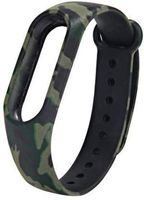 WaahWaah Silicon Fitness Band Sport Watch Wrist Strap Silicone Fully Flexible Band Mix Compatible with Xiaomi Mi 2 (5 Pack, Army Style)