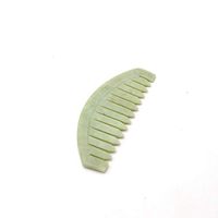 Head Gua Sha Massage Tool, Gua Sha Comb Xiuyan Jade, Natural Gemstone Head Massager for Scalp Stress Relax and Hair Growth (Big)