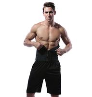 YBZS Men's Abdomen Plastic Belt, Natural Environmentally Friendly Latex Smooth Corset, 9 Steel Bone Support Elastic, Suitable for Outdoor Fitness Weight Training,XXL