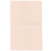 JAM Paper Stardream Foldover Card - 4 1/4" x 5 1/2" - Metallic Coral Off White - 50/Pack