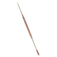 zroven Ear Pick Double-end Digging Ear Spoon Earwax Curette Remover Cleaner Ear Stainless Steel Spiral Earpick Cleaning Tool