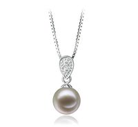 Daria White 7-8mm AAAA Quality Freshwater 925 Sterling Silver Cultured Pearl Pendant For Women