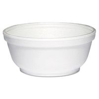 DCC8B20 - Dart Foam Bowls, 8 Ounces, White, Round, 50/Pack