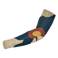 Sincerity First Colorado Flag Bigfoot Vintage UV Protection Cooling Arm Sleeves for Sports Cycling Men Women
