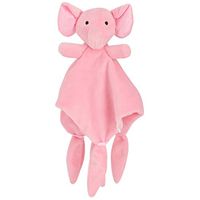 Baby Plushy Security Blanket Animal Spunky Buddy Puppy Bunny Elephant Monkey Stuffed Plush Cotton Crib Toy (Color : Elephant)