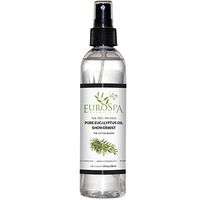 EuroSpa Aromatics Pure Eucalyptus Oil ShowerMist and Steam Room Spray, All-Natural Premium Aromatherapy Essential Oils - Tea Tree Infused, 8oz