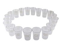 Party Shot Glasses for Bachelorettes and Birthdays - Cheers Bches - 2 oz Plastic Shooters - 100 Pack