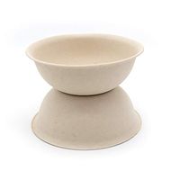 Nino Disposable Bamboo Food Bowl | Biodegradable, Made by 100% Bamboo Fiber Chemical Free | Eco Friendly Natural Quality Sustainable Round Brown | 300ml (500 PCs)