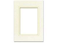PA Framing, Double Mat, 5 x 7 Inches Frame for 3.5 x 5 Inches Photo Art Size - Cream Core/Ivory Upper and Inner Mat