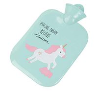 LLQ Hot Water Bottle, Winter Hand Warmer Hot Water PVC Bag Reusable Portable Hot & Cold Therapies - Blue