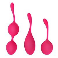 Ben Wa Balls Kegel Exercise Weights Doctor Recommended for Bladder Control and Pelvic Floor Exercises Set of 3 Premium Silicone Kegel Balls Lelo with Training Kit for Women Beginners & Advanced