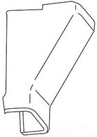 Wiremold 2986 Non-Metallic Drop Ceiling Connector PVC Ivory For Use With For Uniduct 2900 Series Single-Channel Latching Raceway