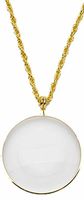 LS&S 4X Pendant Magnifier - Gold Tone