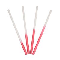 Color Changing Beautiful Plastic Straws - Changes from White to Red - Changes Color When Sipping a Cold Drink! Perfect for Shakes & Smoothies! Frozen Dessert Supplies - Fast Shipping! 1,000 Count