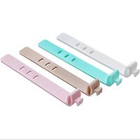 NX Garden 8PCS Silicone White Fastening Cable Ties Straps Reusable Cord Organizer Keeper Holder for Earbud Headphones Wire Wrap