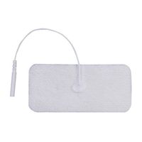 3B Scientific W63213 Comfort-Stim Elite White Spunlace Electrodes, 3.75" Length x 1.75" Width