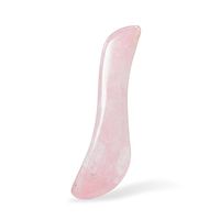 Handmade Natural Rose Quartz Crystal Gua Sha Scraping Massage Tool, Gua Sha Board (S Shape)