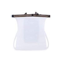 Nicknocks Portable Silicone Food Storage Bag Freezer Bag， Food Storage Bags，Seal Food Containers， 1 Pcs Reusable Silicone Food Storage Bags Stand up Freezer Airtight Seal Food Containers