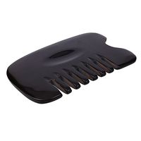 Auntwhale Therapy Massager Scrapping Comb Plate Buffalo Horn For Daily Body SPA Guasha Massage Health Natural